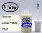 Preview: Nissan, Cloud White, QM1: 20ml Lackstift, von ATW Autoteile West.